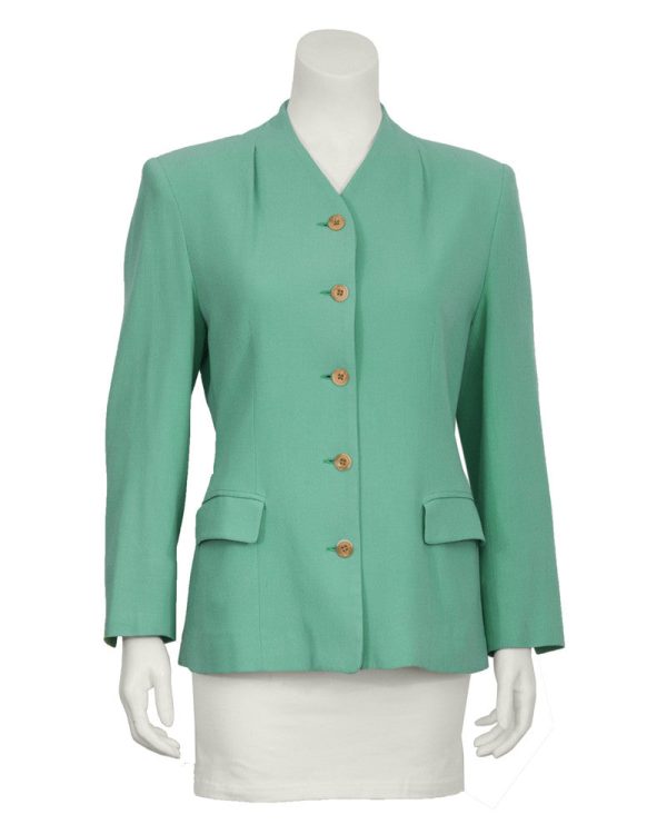 Green Crepe Jacket Supply