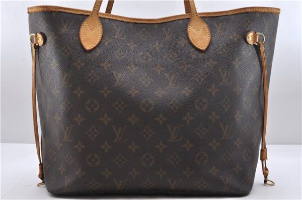 Authentic Louis Vuitton Monogram Neverfull MM Tote Bag M40156 LV 0563D Discount