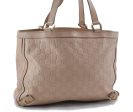 Authentic GUCCI Guccissima Abbey Leather Shoulder GG Tote Bag 170004 Beige 1559D Supply