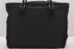 Authentic PRADA Nylon Leather Shoulder Tote Bag Black 2375D Supply