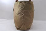 Authentic PRADA Nylon Leather Shoulder Tote Bag Beige 2025D Cheap