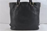 Authentic PRADA Leather Shoulder Tote Bag Black 1193D Fashion