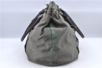 Authentic PRADA Nylon Leather 2Way Shoulder Hand Bag Khaki Green H9493 Online Sale