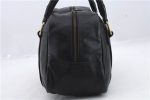 Authentic BURBERRY Vintage Leather Shoulder Tote Bag Black 1238D Discount