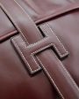 1975 Hermés Maroon Leather Jige Clutch For Sale