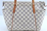 Authentic Louis Vuitton Damier Azur Totally MM Tote Bag N51262 LV 8754A Cheap