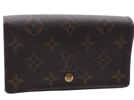 Auth LOUIS VUITTON Damier Porte Monnaie Billets Tresor Wallet N61730 LV 7849B For Cheap