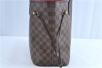 Authentic Louis Vuitton Damier Neverfull MM Tote Bag N51105 LV G8341 Fashion