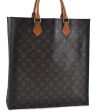 Authentic LOUIS VUITTON Monogram Sac Plat Hand Bag M51140 LV G5112 Sale