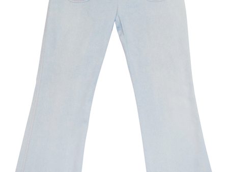 Light Wash Metallic Jeans For Discount