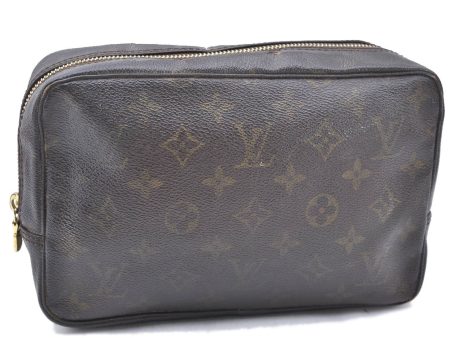 Auth LOUIS VUITTON Monogram Trousse Toilette 23 Clutch Hand Bag M47524 LV 7220B Online Hot Sale