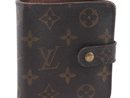 Authentic Louis Vuitton Monogram Compact Zip Bifold Wallet M61667 LV 2307D on Sale