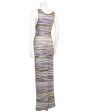 Metallic Abstract Stripe Knit Maxi Dress Sale