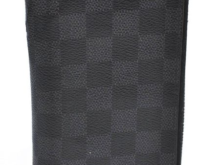 Authentic LOUIS VUITTON Damier Graphite Zippy Wallet Vertical N63095 Junk H4271 For Discount