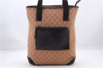 Authentic GUCCI Shoulder Tote Bag GG Canvas Leather 28892 Brown Beige 2144D Cheap