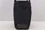 Authentic PRADA Nylon Leather Shoulder Tote Bag Black 2375D Supply