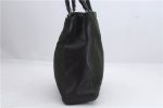 Authentic PRADA Nylon Leather Shoulder Tote Bag Green Khaki 1034D Cheap