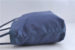 Authentic PRADA Nylon Shoulder Tote Bag Purse Blue 1904D Cheap