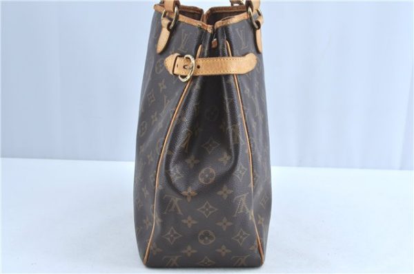 Authentic Louis Vuitton Monogram Batignolles Vertical Tote Bag M51153 LV H9222 For Sale