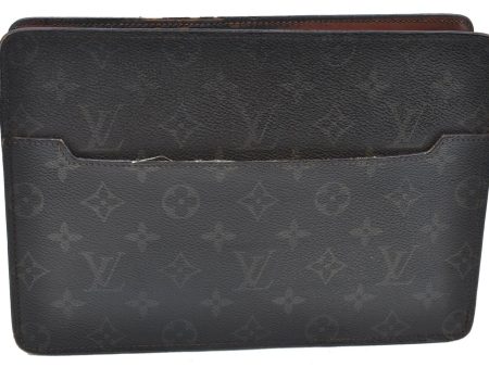 Authentic LOUIS VUITTON Monogram Pochette Homme Clutch Hand Bag M51795 LV G4781 Hot on Sale