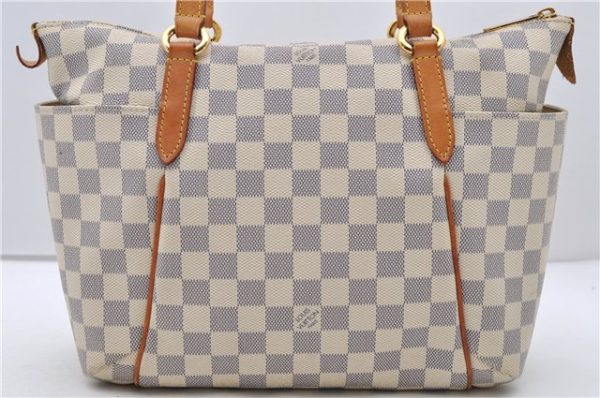 Authentic Louis Vuitton Damier Azur Totally PM Tote Bag White N41280 LV 2127D Supply