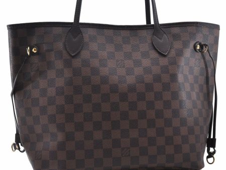 Authentic LOUIS VUITTON Damier Neverfull MM Tote Bag N51105 LV 8439A Online Sale