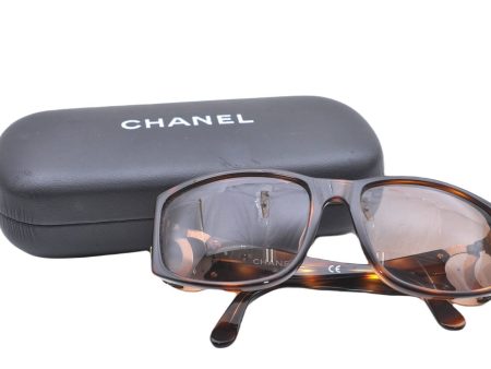 Authentic CHANEL Sunglasses Tortoise Shell CoCo Mark 02461 Brown Gold Junk 6942B Online Sale