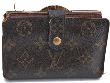 Auth Louis Vuitton Monogram Porte Monnaie Billets Viennois M61663 Wallet H5779 For Cheap