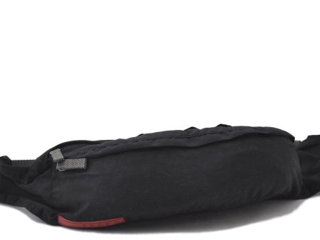 Authentic PRADA Sports Polyester Bum Body Waist Bag Black 1415D Supply