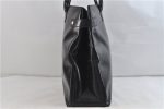 Authentic GUCCI Vintage Shoulder Tote Bag Leather Black Junk 1983D on Sale