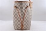 Authentic Louis Vuitton Damier Azur Neverfull MM Tote Bag N51107 LV 2124D For Cheap