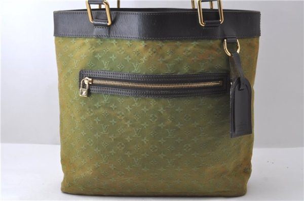 Auth Louis Vuitton Monogram Mini Lucille GM Hand Tote Bag M92681 Green LV 0579D Hot on Sale