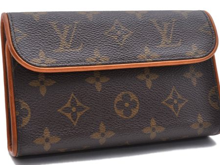 Auth Louis Vuitton Monogram Pochette Florentine Pouch Waist Bag M51855 LV 0717D Sale