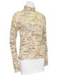 Cream Script Turtleneck Fashion