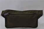 Authentic PRADA Nylon Leather Waist Body Bag Khaki Green 1956D Online Sale