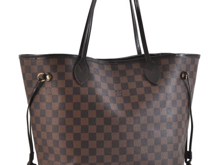 Authentic LOUIS VUITTON Damier Neverfull MM Tote Bag N51105 LV H4460 Hot on Sale