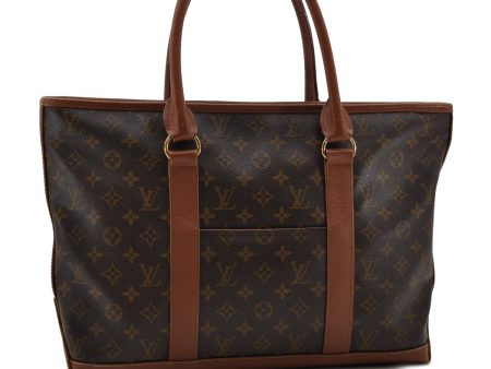 Auth Louis Vuitton Monogram Sac Weekend PM Vintage Tote Hand Bag M42425 LV 2152D For Sale