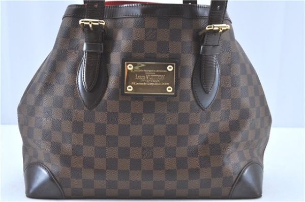 Authentic Louis Vuitton Damier Hampstead MM Shoulder Tote Bag N51204 LV H9289 Supply