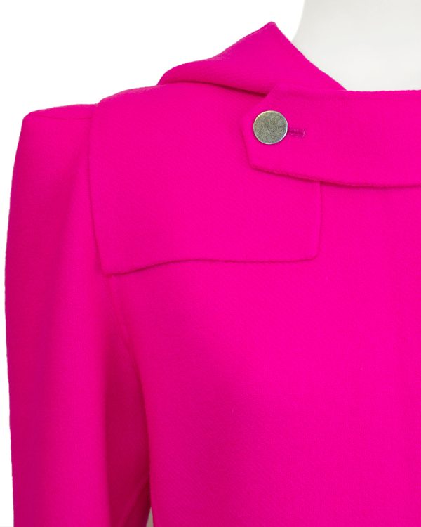 Pink Fall 2009 Runway Hooded Wool Coat Online