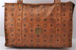 Authentic MCM Visetos Leather Vintage Shoulder Tote Bag Brown  0665D Cheap