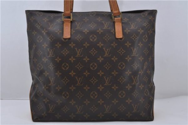 Authentic Louis Vuitton Monogram Cabas Mezzo Tote Bag M51151 LV Junk 0520D Discount