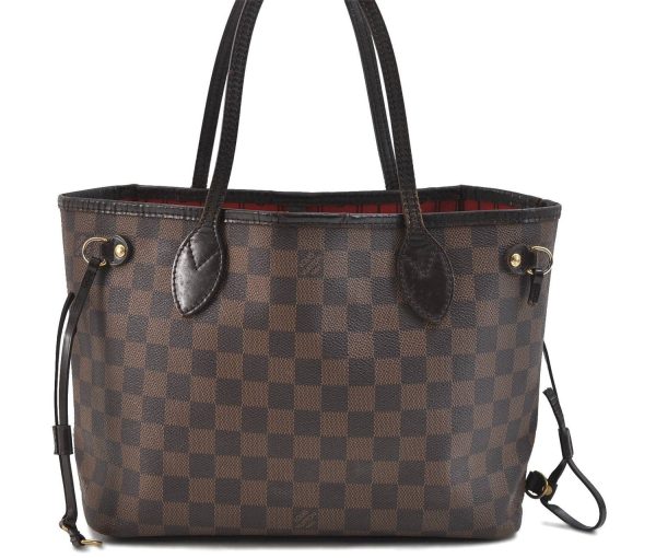 Authentic Louis Vuitton Damier Neverfull PM Tote Bag N51109 LV 9951C Online