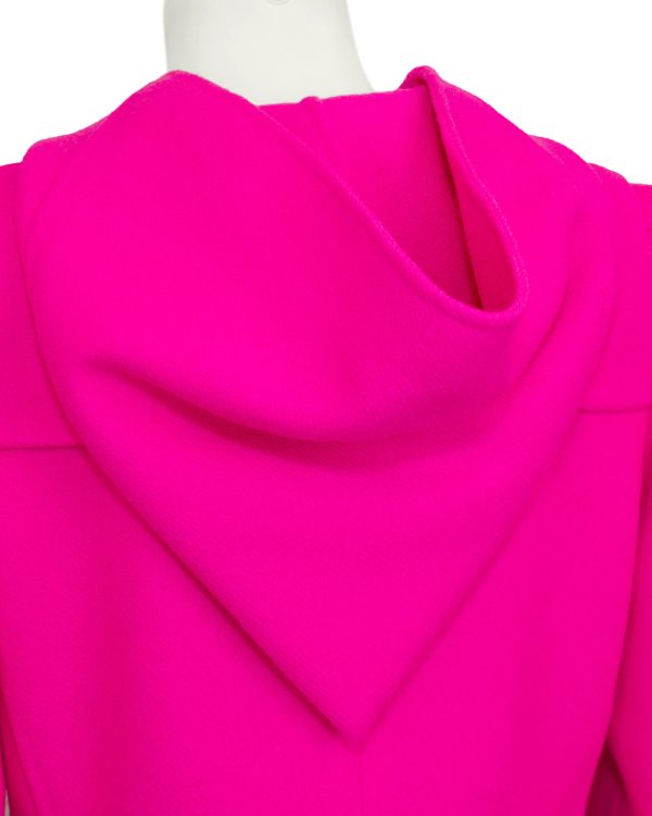 Pink Fall 2009 Runway Hooded Wool Coat Online