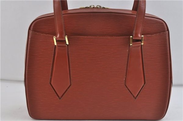 Authentic Louis Vuitton Epi Voltaire Shoulder Tote Bag Brown M52438 LV 0178D For Cheap