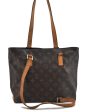 Authentic Louis Vuitton Monogram Cabas Piano Tote Bag M51148 LV Junk 0142D Sale