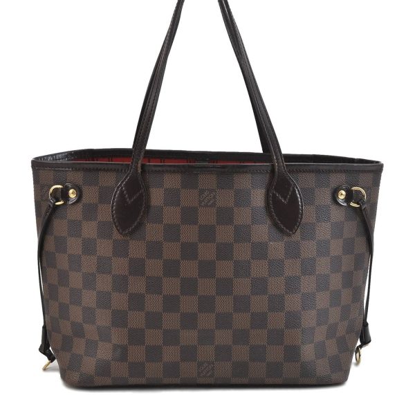 Authentic Louis Vuitton Damier Neverfull PM Tote Bag N51109 LV 1092D Online Sale