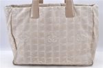 Authentic CHANEL New Travel Line Shoulder Tote Bag Nylon Leather Beige H9276 Online Sale