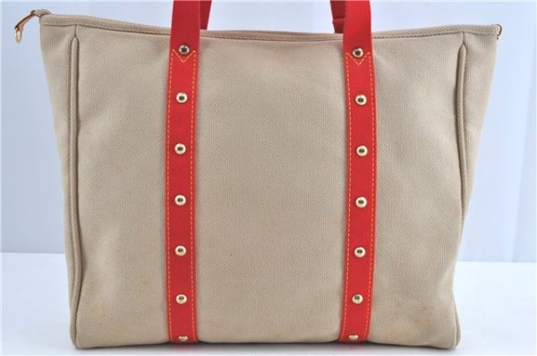 Authentic Louis Vuitton Antigua Cabas GM Tote Bag Ivory Red M40032 LV H9232 Online Hot Sale