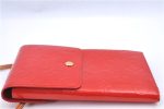 Authentic Louis Vuitton Vernis Walker Shoulder Cross Wallet Red M91153 LV H9310 Fashion