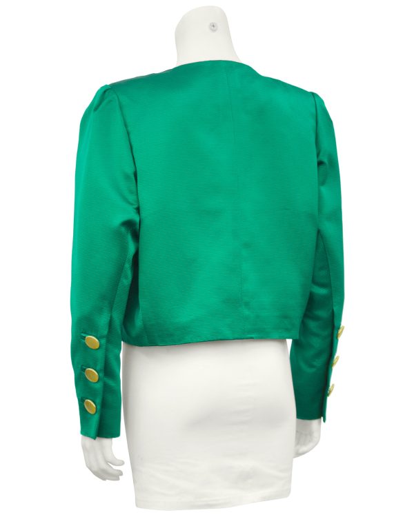 Green Silk Jacket Online Sale